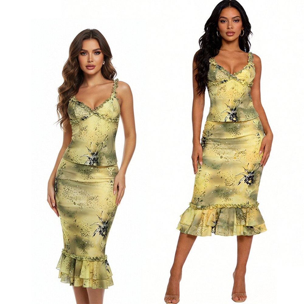 Women's Dress 2 Piece Floral P - Midi Skirt Floral review and price