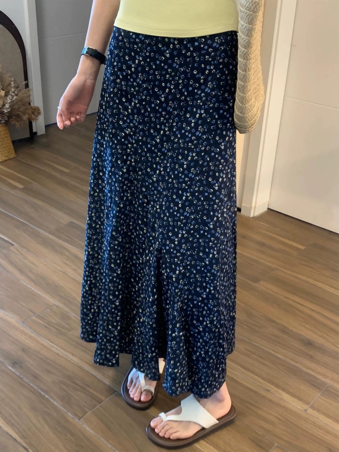 plus Size Floral Print A-Line  - Midi Skirt Floral review and price