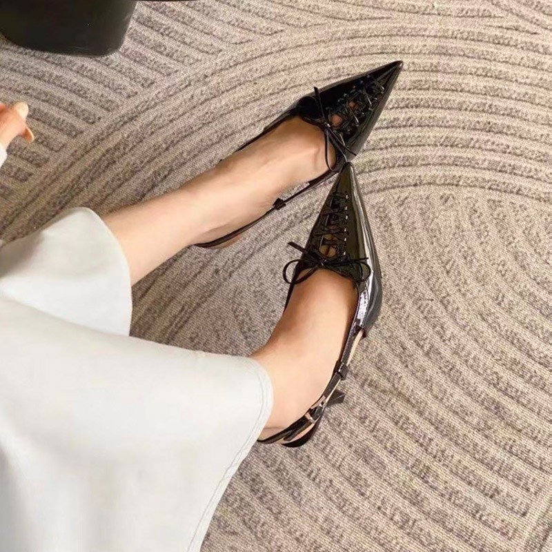 European-style Pointed-toe, Sl - Sandal Strappy Heeled review and price
