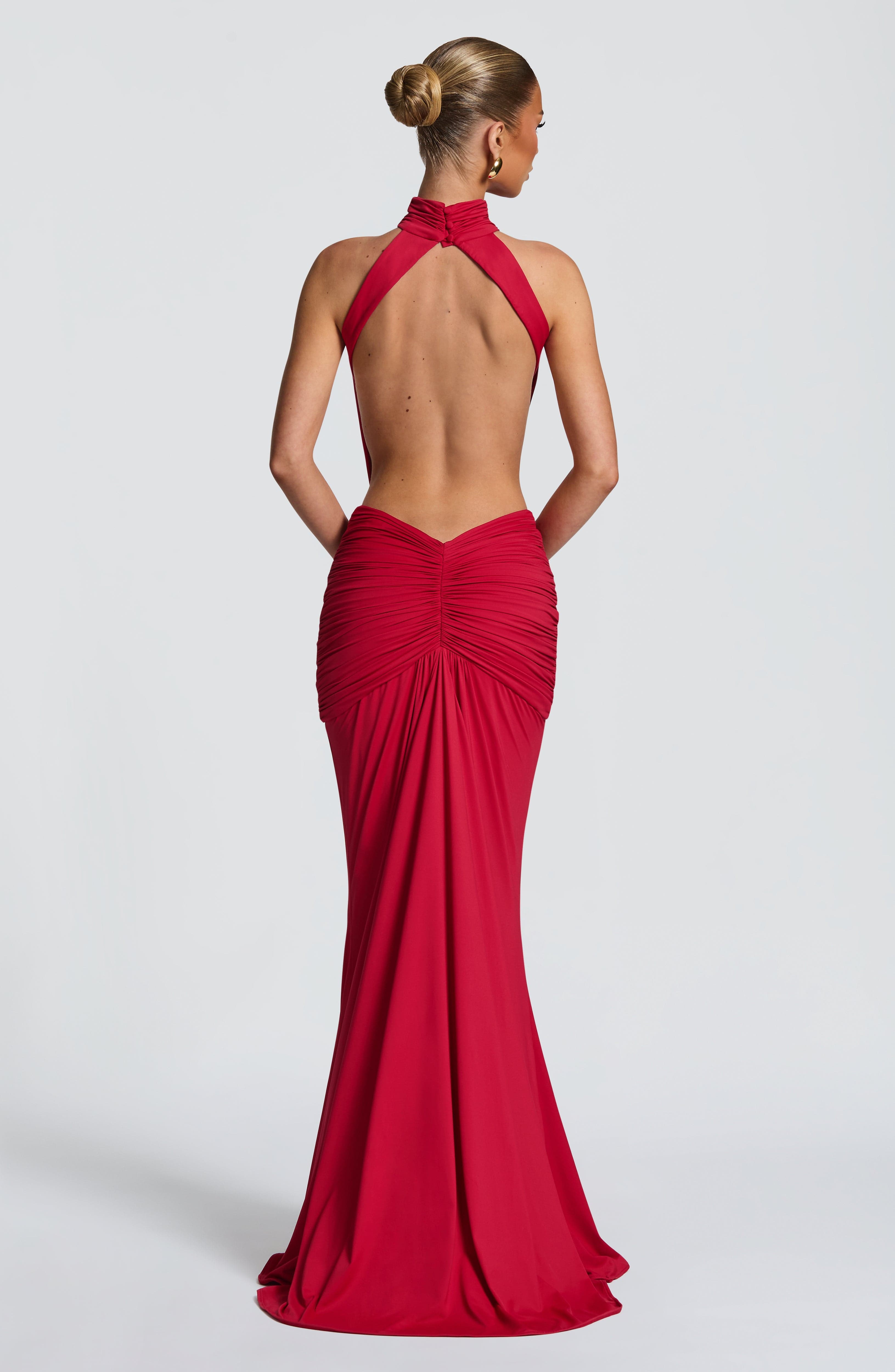 Halter High Neck Cutout Waist  - Maxi Dress Halter review and price