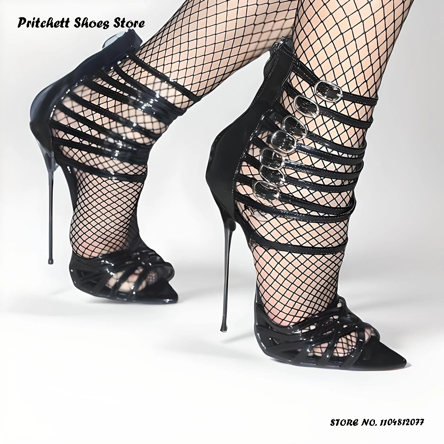 Women's Patent Leather Strappy - Sandal Strappy Heeled review and price