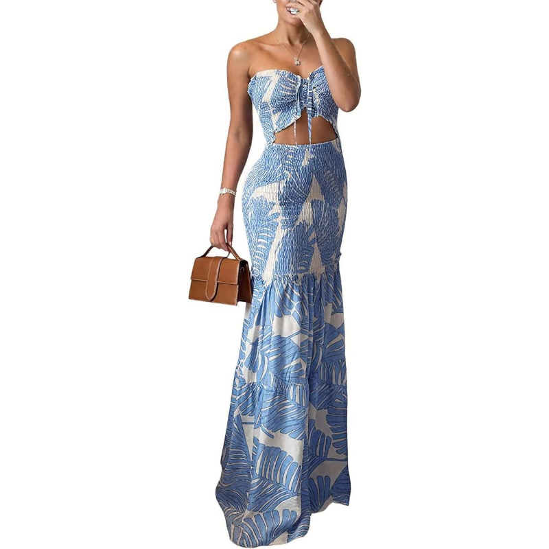 CHICME Floral Vacation Dress H - Maxi Dress Halter review and price