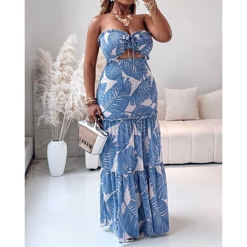 CHICME Floral Vacation Dress H - Maxi Dress Halter review and price