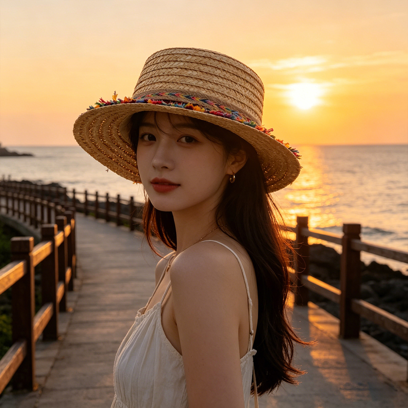 Beach Straw Hat Khaki Summer H - Hat Floppy Wide review and price