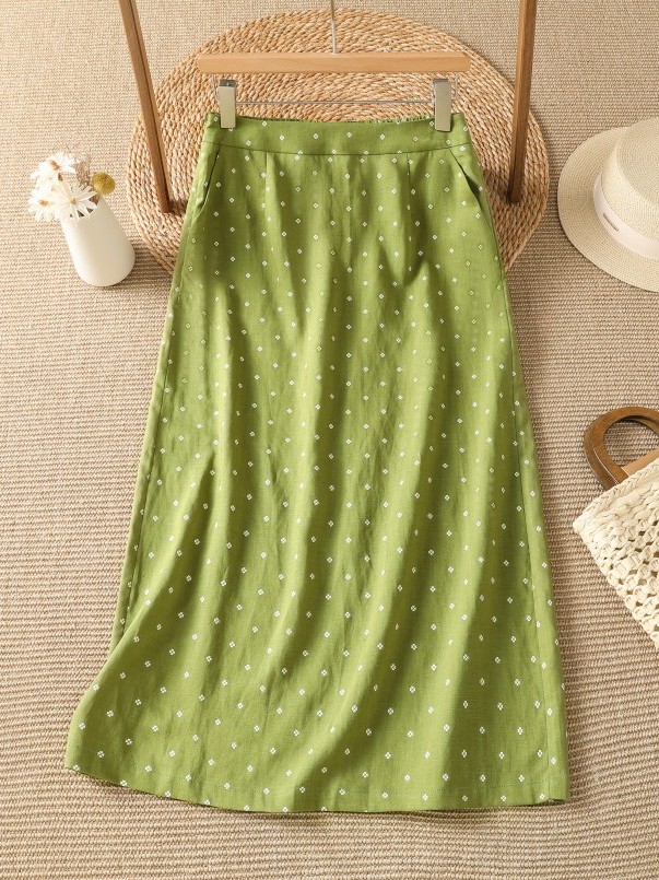 High Waist Floral Half Skirt T - Midi Skirt Floral review and price