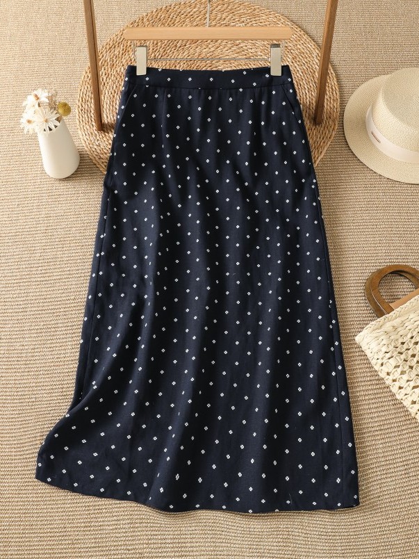 High Waist Floral Half Skirt T - Midi Skirt Floral review and price