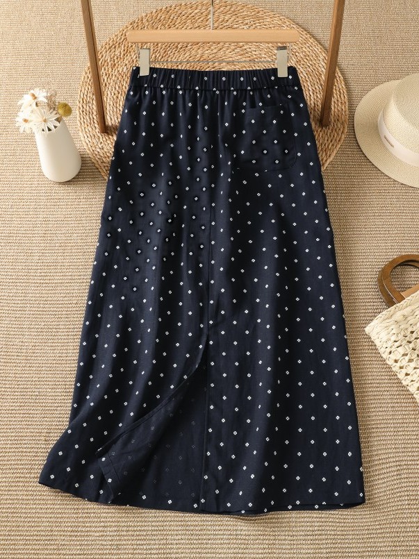 High Waist Floral Half Skirt T - Midi Skirt Floral review and price