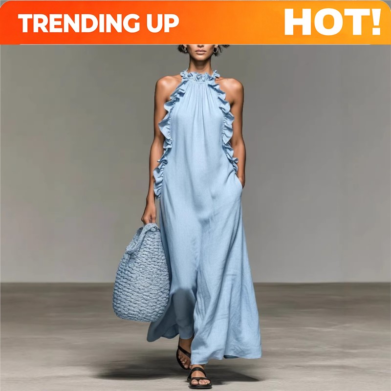 Customization Women's Sexy Hal - Maxi Dress Halter review and price