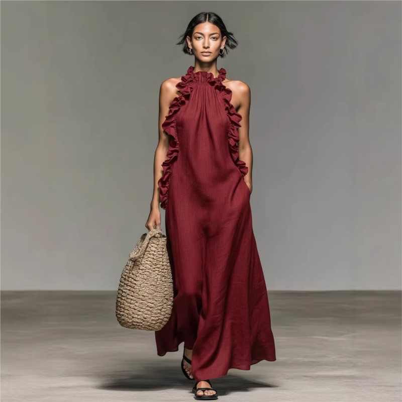 Customization Women's Sexy Hal - Maxi Dress Halter review and price