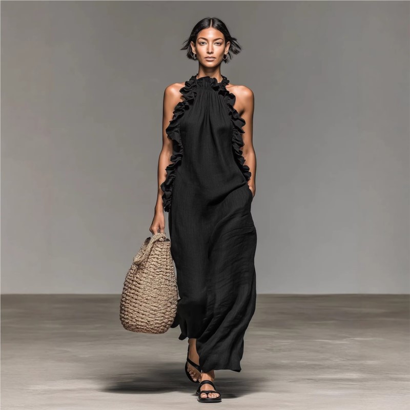 Customization Women's Sexy Hal - Maxi Dress Halter review and price